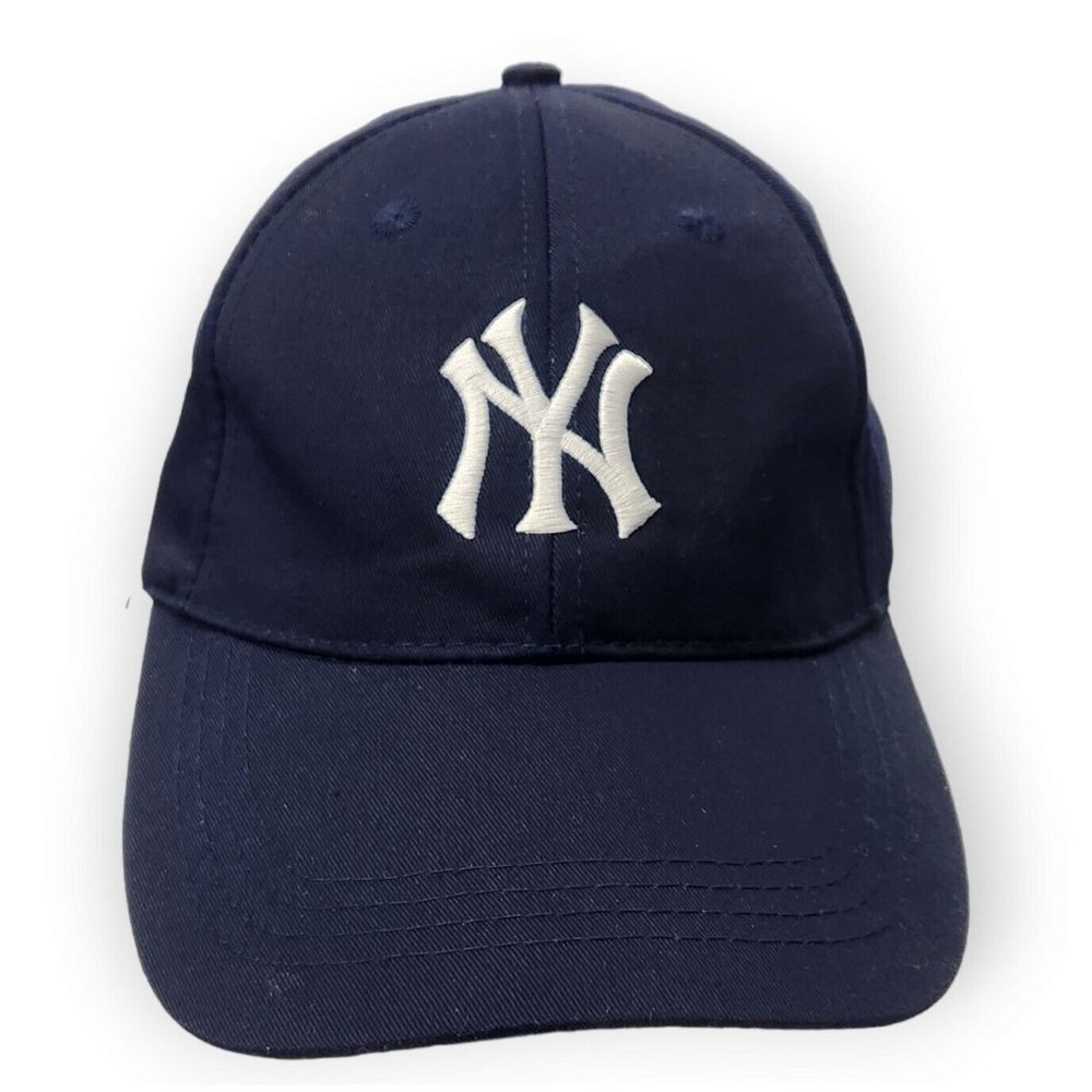 New York Yankees Hat Cotton Blue MLB Baseball  Hook & Loop